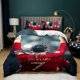 thumbnail image 1 of 3-Piece Duvet Cover Ronaldo Ootball Star Printed Boys and Girls Bedding Set, Soft and Breathable Quilt Cover, Single Size Gift Bed Sheets, 1 of 5