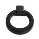 thumbnail image 1 of anillo círculo manija de la puerta tire perillas del gabinete negro, 1 of 5