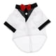 thumbnail image 3 of Ropa Para Perros Pequeños Para Mascotas, Traje Elegante Para Cachorros, Traje De Pajarita, Camisa De Boda Blanca S, 3 of 5