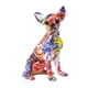 thumbnail image 2 of Estatua de perro, figura de Chihuahua, decoración de estatua de Animal, escultura de adorno de Animal Multicolor para oficina, estantería, cafetería,, 2 of 5