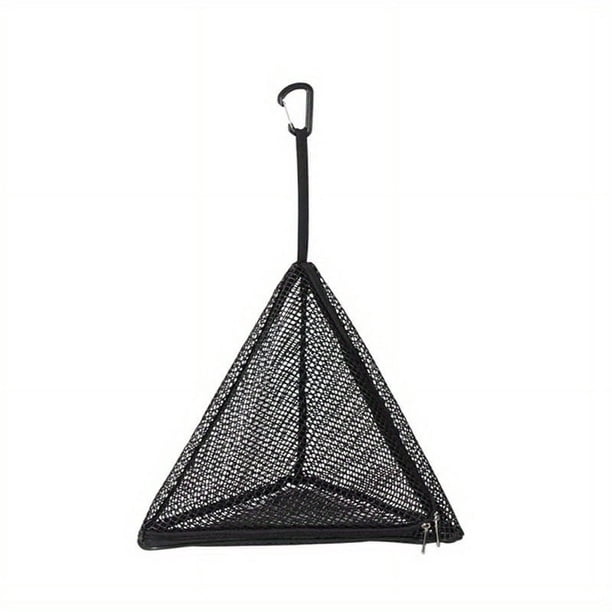 1pc, Outdoor Camping Kitchen Basket Triangle Picnic Foldable Cookware Drying Net Storage Mesh Hanging Bag Picnic Dry Food Organizer