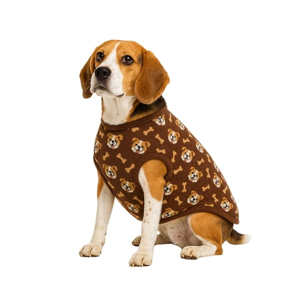 Capa Polar Perro 3XL 57 cm Abrigo Invierno Beagle cafe 3XL