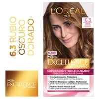 Coloración Cabello Excellence 6.3 Rubio Oscuro Dorado