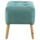 thumbnail image 1 of Pouf Alemania Turquesa Diseño felpa 42x42x43 cm, 1 of 3