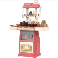 Genérico - Cocina De Juguete 47 Accesorios Estilo Moderno Rosada