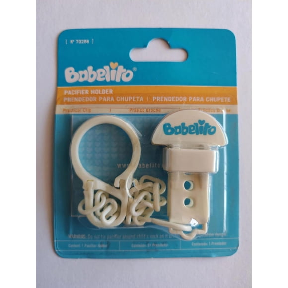 Prendedor con Cadena Blanco