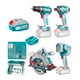 thumbnail image 1 of Kit 20V Inalámbrico Taladro, Atornillador, Sierra Circular, Linterna, Baterías y Cargador Total, 1 of 4