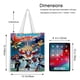 thumbnail image 5 of Super Hero Girls Bolso de tela con estampado de lienzo para mujer, bolsa de compras reutilizable y estética, con cremallera interior, regalo para mujer, 35 × 40 cm., 5 of 6
