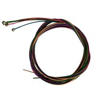 Magideal - 4 Uds Cuerdas De Bajo Cuerdas De Guitarra Acústica Metal Colorido 4 Cuerdas Práctico Para Principiantes Accesorios De Guitarra Eléctrica Folk Clásica