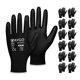 thumbnail image 1 of Guantes de trabajo de seguridad KAYGO KG11PB con revestimiento de poliuretano, 12 pares, para hombre y mujer, 1 of 6