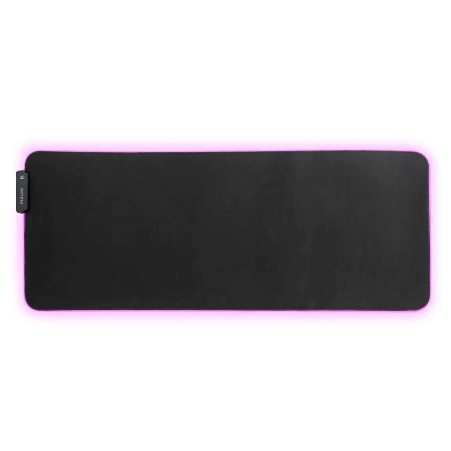 Philco - Mousepad Gamer Xl 800x300x4mm Rgb Negro Spl7104