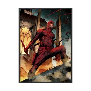 Creango - Cuadro Poster Enmarcado Daredevil Decorativo