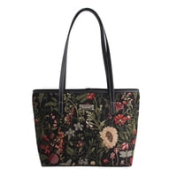 Bolso De Hombro Signare Tapestry Morning Garden Design Negro