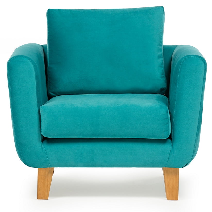 Barra Design - Sillón Thomas Felpa Turquesa