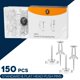 thumbnail image 4 of Alfileres de presión Luxurecourt, paquete de 150, transparentes, planos y estándar, 4 of 6