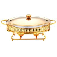 Bothyi - Chafing Dish Buffet Set Catering Calentador De Alimentos Para Eventos Fiesta Banquete Cocina Aureate