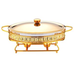 Bothyi - Chafing Dish Buffet Set Catering Calentador De Alimentos Para Eventos Fiesta Banquete Cocina Aureate