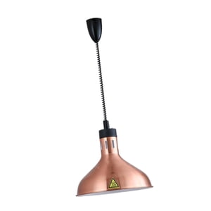 Bothyi - Lámpara De Calor Retráctil Colgante E27 Lámpara Calentadora De Alimentos Para Buffet De Papas Fritas Catering Bronce