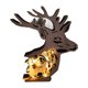 thumbnail image 4 of Estatuas De Animales De Madera Talladas Con Luces, Artesanías, Ciervos Tallados En Madera Para Mesa, 4 of 5