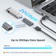 thumbnail image 2 of Adaptador USB-C Basesailor Pack de 3, 100 W PD 3.2 hembra, 2 of 7