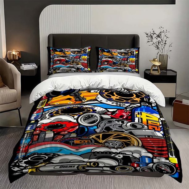 Cool Zero-Piece Collection Theme Bedding Set Duvet Cover and Pillowcase Set
