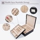 thumbnail image 2 of ProCase 2 Layers Jewelry Box for Women Black, 2 of 3