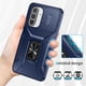 thumbnail image 4 of Funda Armada para Samsung Galaxy A26 con Tapa Deslizante y Soporte Magnético Giratorio Azul, 4 of 5