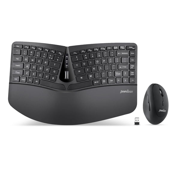 Set de Teclado y Mouse Perixx PERIDUO-606 Inalámbrico Ergonómico