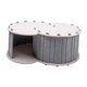 thumbnail image 4 of Cama Túnel Para Gatos, Transpirable, Con Cubierta Extraíble, Cueva Para Gatos Con 2 Agujeros, Color Gris Claro, 4 of 5