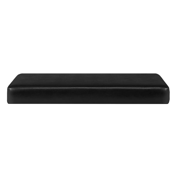 Funda de cojín de sofá de material cuero funda de cojín de sofá impermeable de Color sólido transpirable negro transpirable separado para sofá de dos plazas RV 3 plazas