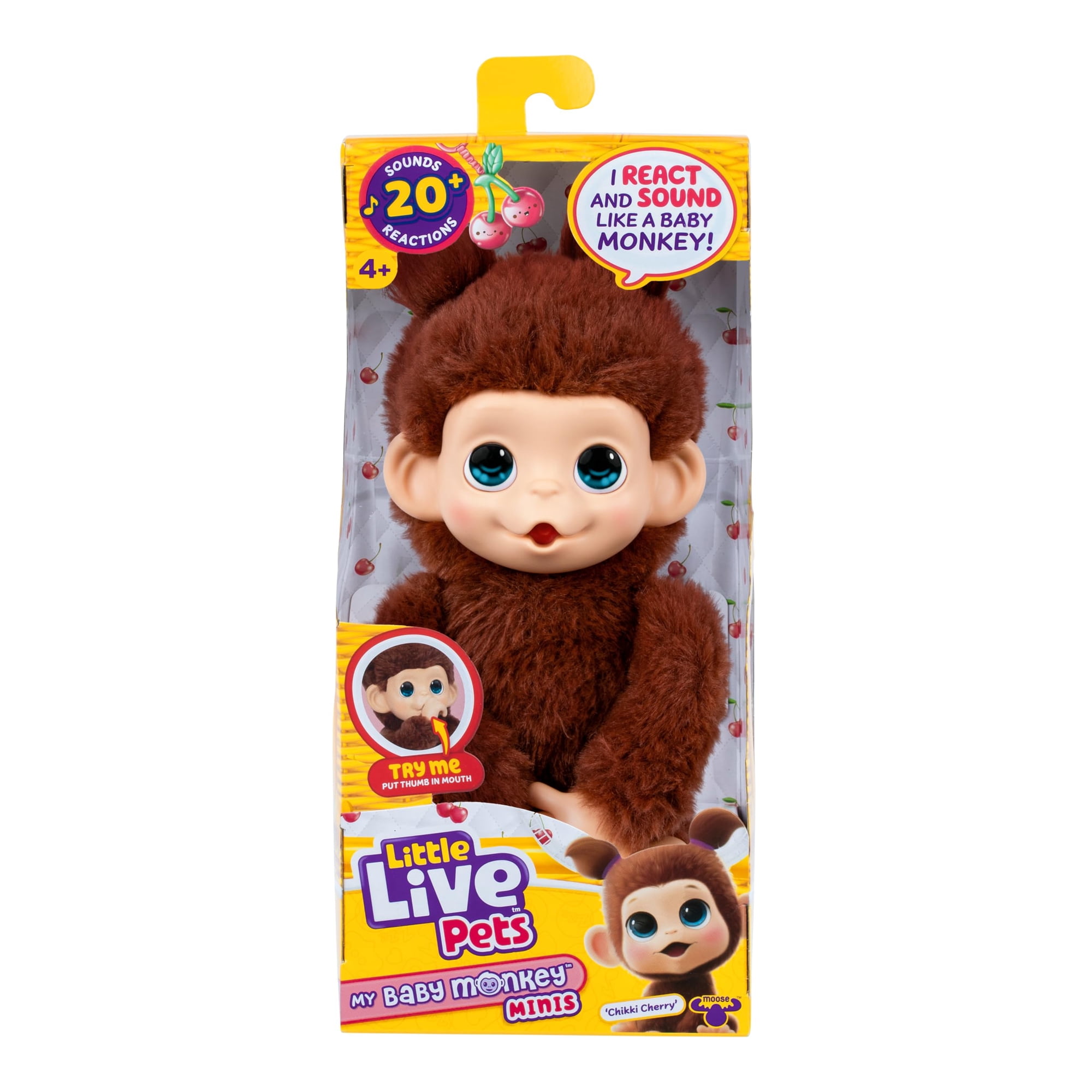 Juguete Interactivo Little Live Pets Bebé Mono 19 Cm