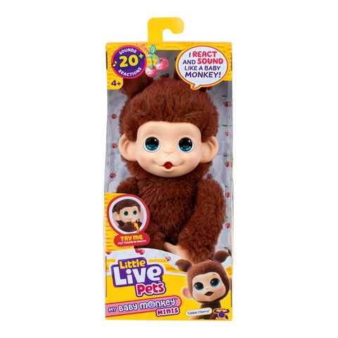 Juguete Interactivo Little Live Pets Bebé Mono 19 Cm