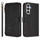 thumbnail image 2 of Funda Cartera Mariposa para [Samsung Galaxy A05s] con Soporte y Cremallera Negro, 2 of 6