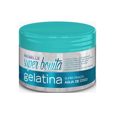 Super Bonita - Gelatina Capilar De Fijacion Extra Fuerte Agua De Coco