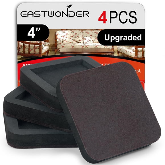 Deslizadores para muebles EASTWONDER de fieltro resistente de 4" - 4 piezas