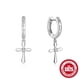 thumbnail image 1 of Aretes HESHPAWS S925 Sterling Silver Cross Diamantados Plata, 1 of 3