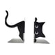 thumbnail image 3 of Sujetalibros De Gato, Escultura De Gato Negro, Soporte De Libros De Metal Para El Escritorio Del Hogar, Sala De Estar A, 3 of 5
