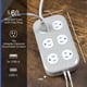 thumbnail image 2 of Regleta GE de 1,8 m con puertos USB‑A/C y 12 enchufes, protector contra sobretensiones, 2 of 7