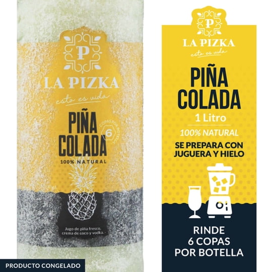 Cóctel Piña Colada 14° Botella 1 L La Pizka