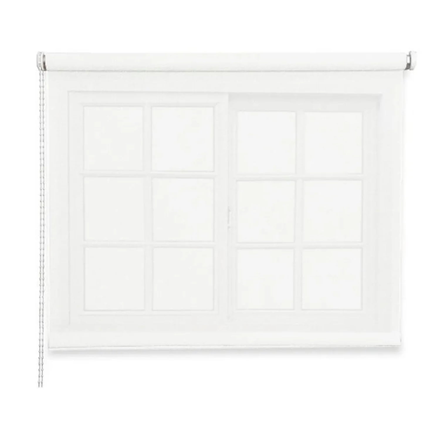 Importclick - Cortina Roller Rustica Deluxe 100x160 Cm Blanco