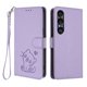thumbnail image 1 of Funda Billetera con Espacio para Fotos para Sony Xperia 1 VII, Lila Claro, 1 of 6