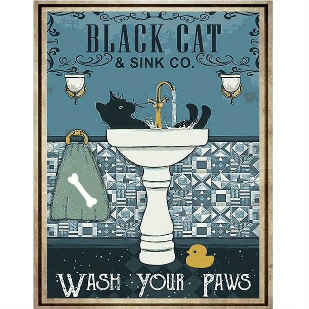 Diamond Painting Kit Adult 5D Diamond Art Kit For Beginners Bathroom Shower Cat Little Yellow Duck DIY Round Diamond Full Diamond Painting Gem Art Wall Decoration Gift 12X16 Inches