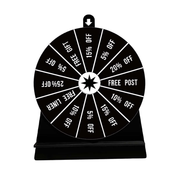 Tocadiscos Rueda para beber Juego de mesa Fiesta divertida Juego de mesa Acrílico Actividades de negocios Juego de fortuna para suministros de fiesta