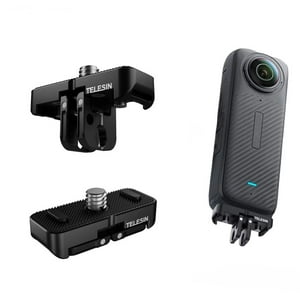 Telesin - Adaptador Magnético Para Insta360 X4 Dos Garras Para Montaje