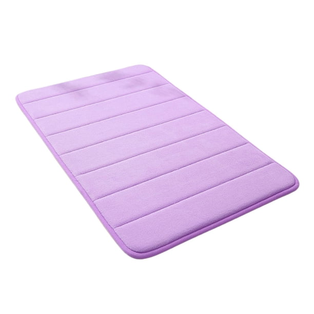 Alfombra Absorbente De Espuma Viscoelástica Suave Para Bañera, Alfombra Lavable Antideslizante, Color Morado
