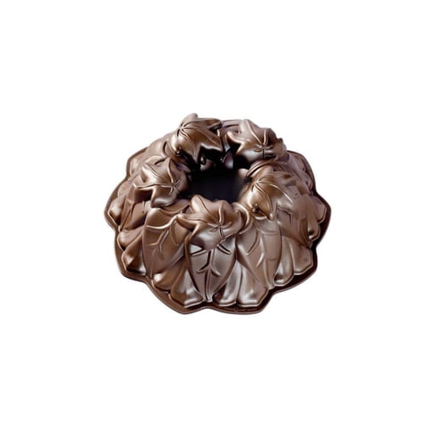 Molde Bundt Nordic Ware Hojas De Cosecha Bronce 2,1 L