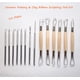thumbnail image 2 of Juego de 14 herramientas de modelado para arcilla Ribbon Sculpting Tools Artzuvs con estuche de plás, 2 of 8