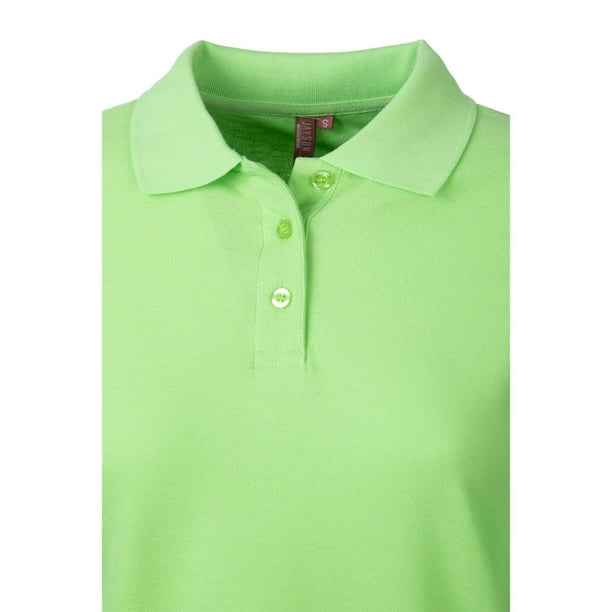 Polera Pique Mujer 80/20 M/L verde L Lider