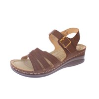 Vía Franca - Sandalia Confort Café Modelo Italiano