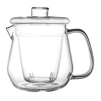 Magideal - Tetera De Vidrio Con Infusor Extraíble Apta Para Microondas Y Cocina Resistente Al Y Funcional Como Hervidor Y Jarra Adecuada Para Preparar Té